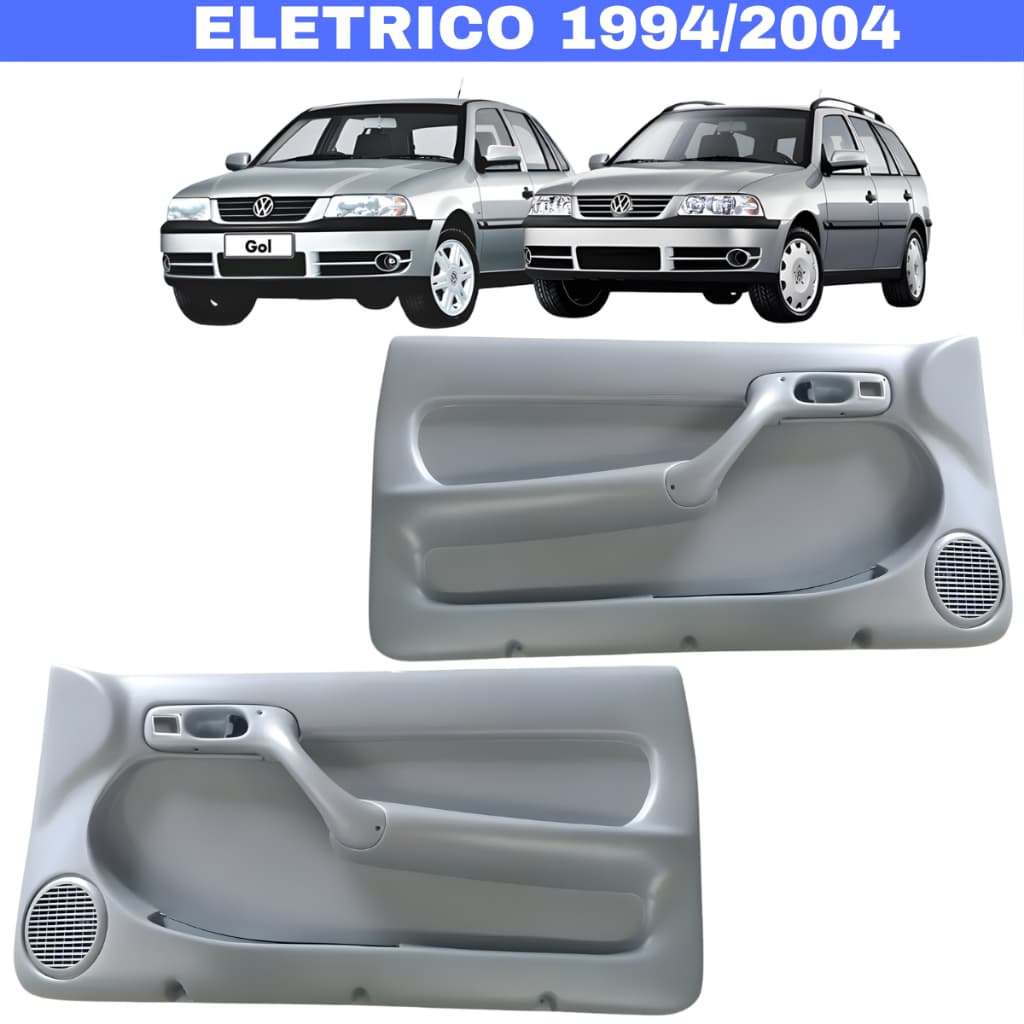 Par Forro Porta Gol/ Parati Bola 2p Elétrico 94/04 C/tela Cinza