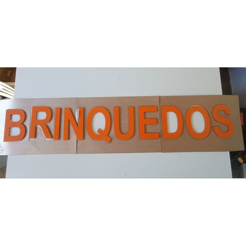 Nome Brinquedos em MDF 3mm colorido