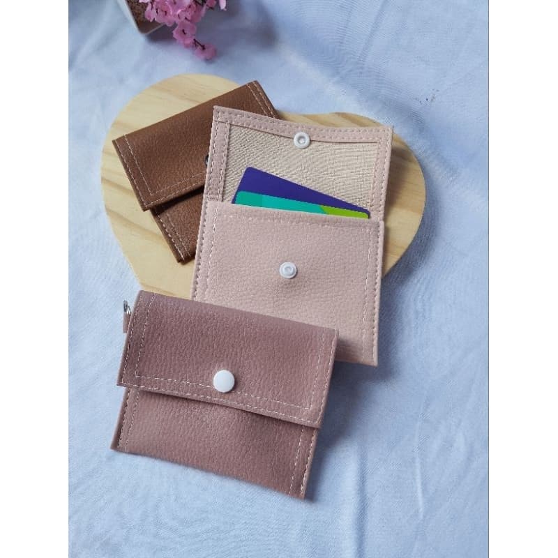 kit 10 Mini carteirinha porta cartão feminino mimo com argola de chaveiro