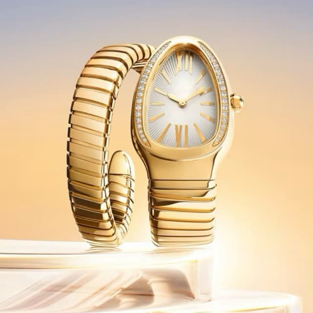 RELOGIO DE PULSO FEMININO INSPIRAÇÃO SERPENTE DE LUXO CASAMENTO ENVIO IMEDIATO + CAIXA