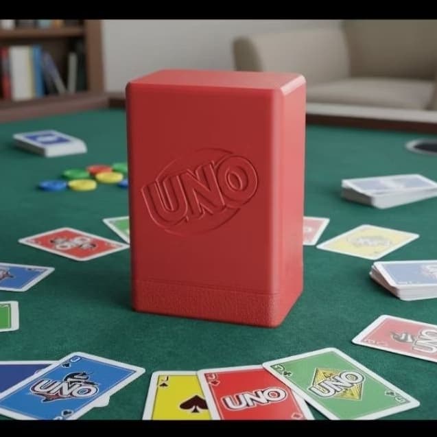 Caixa Personalizada para Cartas UNO – Impressão 3D