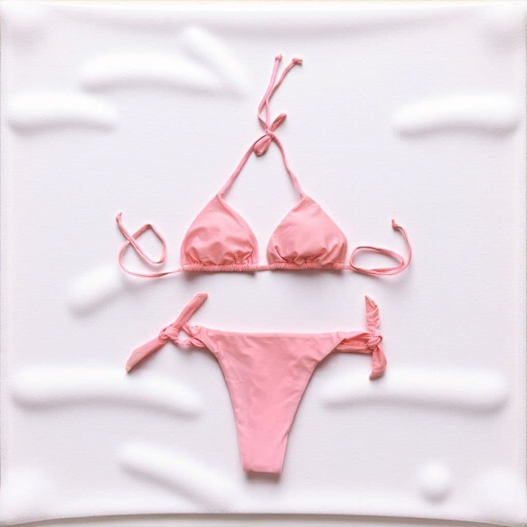 Biquini Cortininha Com Bojo Conjunto Praia Verão Calcinha De Amarrar Feminino Poliamida P M G GG