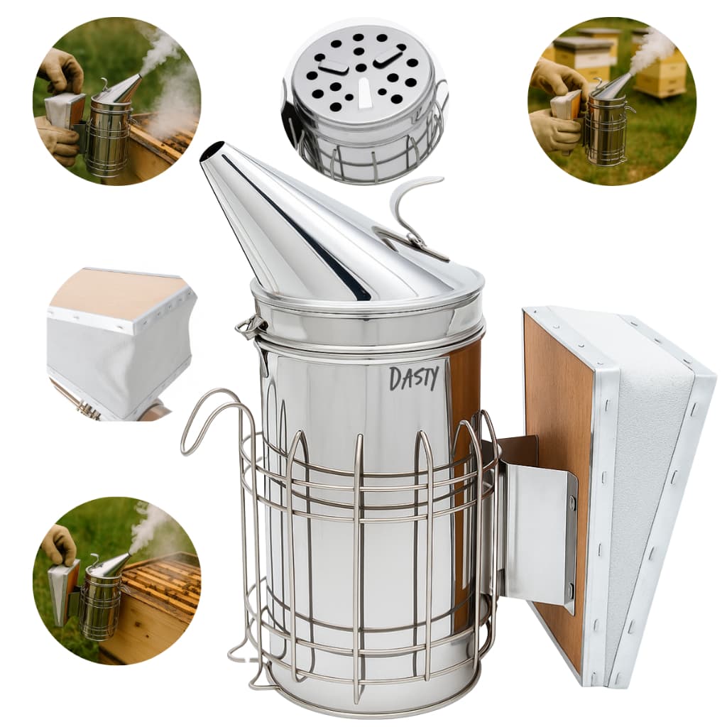 Fumegador Inox 1,7 L Para Manuseio Nas Colmeia Apicultura