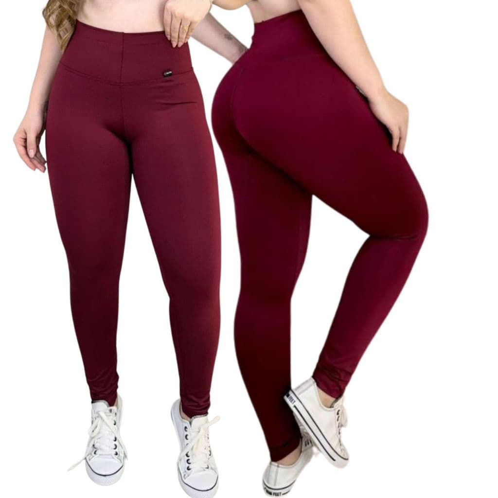 Calça Legging Feminina Yoga Academia No Suplex Zero Transparência Cos Alto