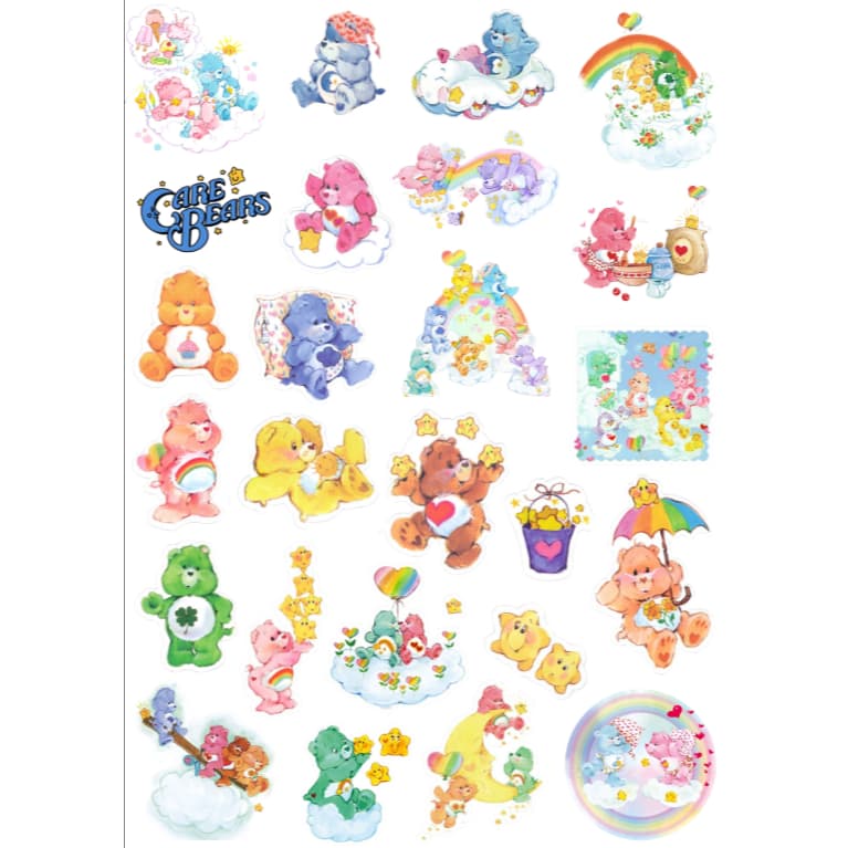 Adesivos Stickers Care Bears Ursinhos Carinhosos Vintage