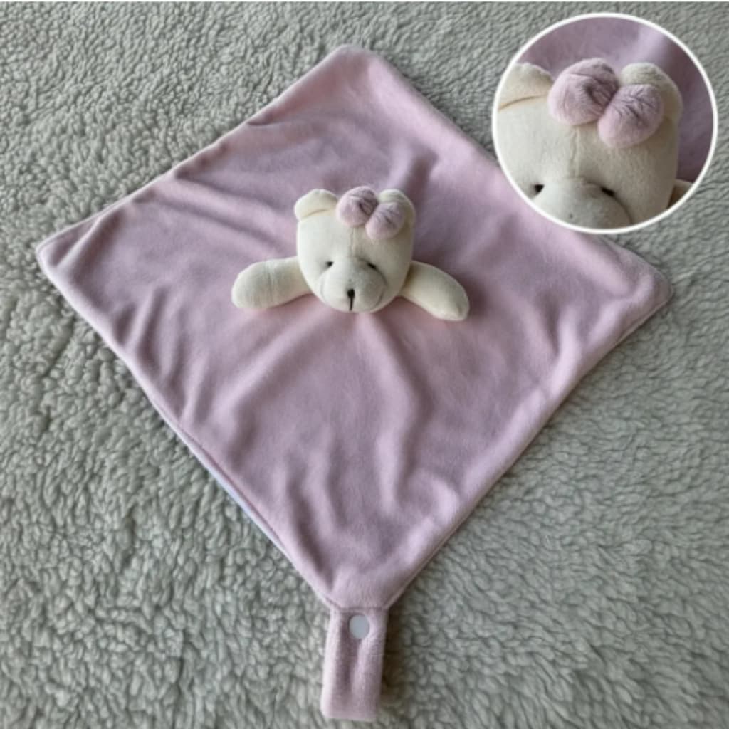 Naninha Porta Chupeta Para Bebê Em Plush Extra Macia Companhia do Bebê