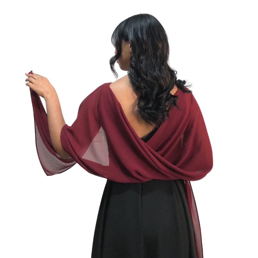 Echarpe Lenço Xale Fino Festa Madrinha Casamento Formatura Vestido - 46 cm x 174 cm
