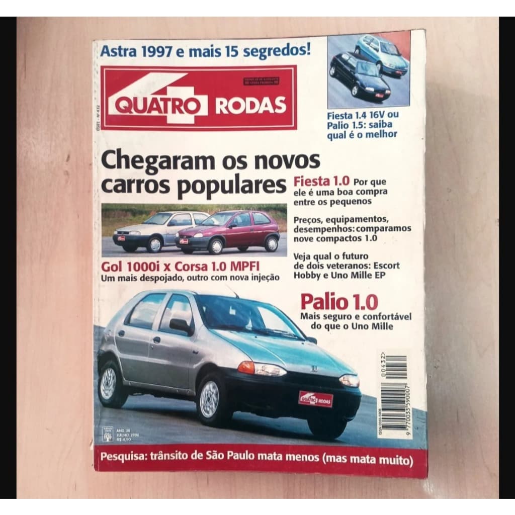 Revista Quatro Rodas 432 1996 Astra Z3 Palio Atlanta Porsche 911