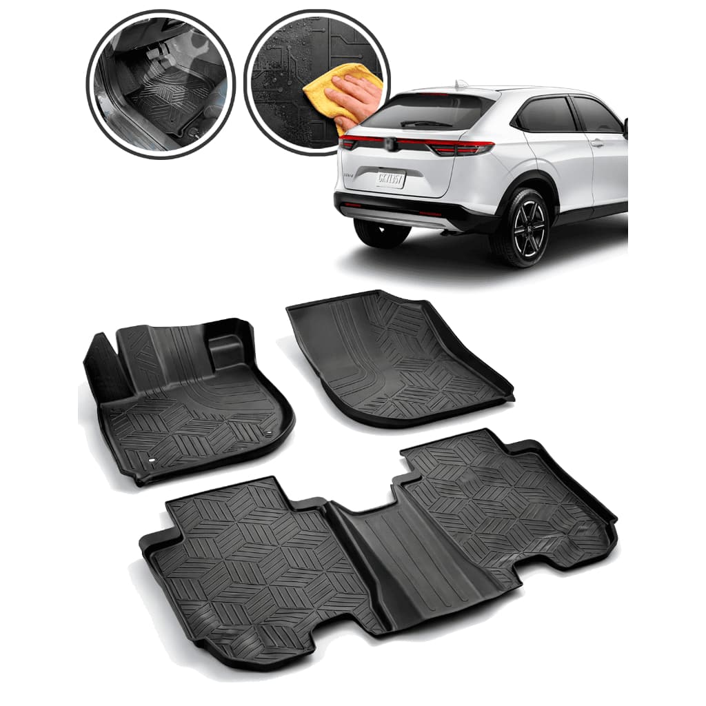 5pçs Tapete Bandeja Borda Elevada Sob Medida Nova Hrv 2023 2025 2025 2026 Touring Ex Advance