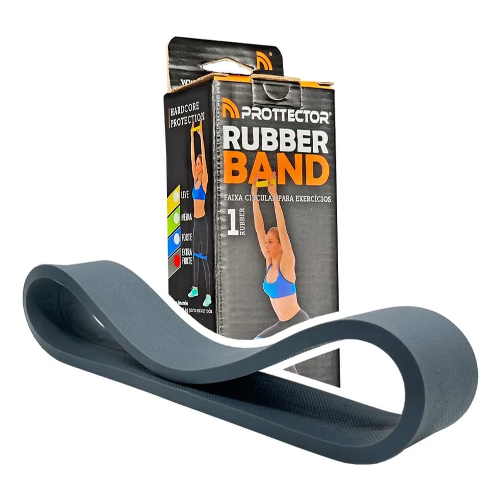 Faixa elástica Rubber Band extraforte cinza Prottector