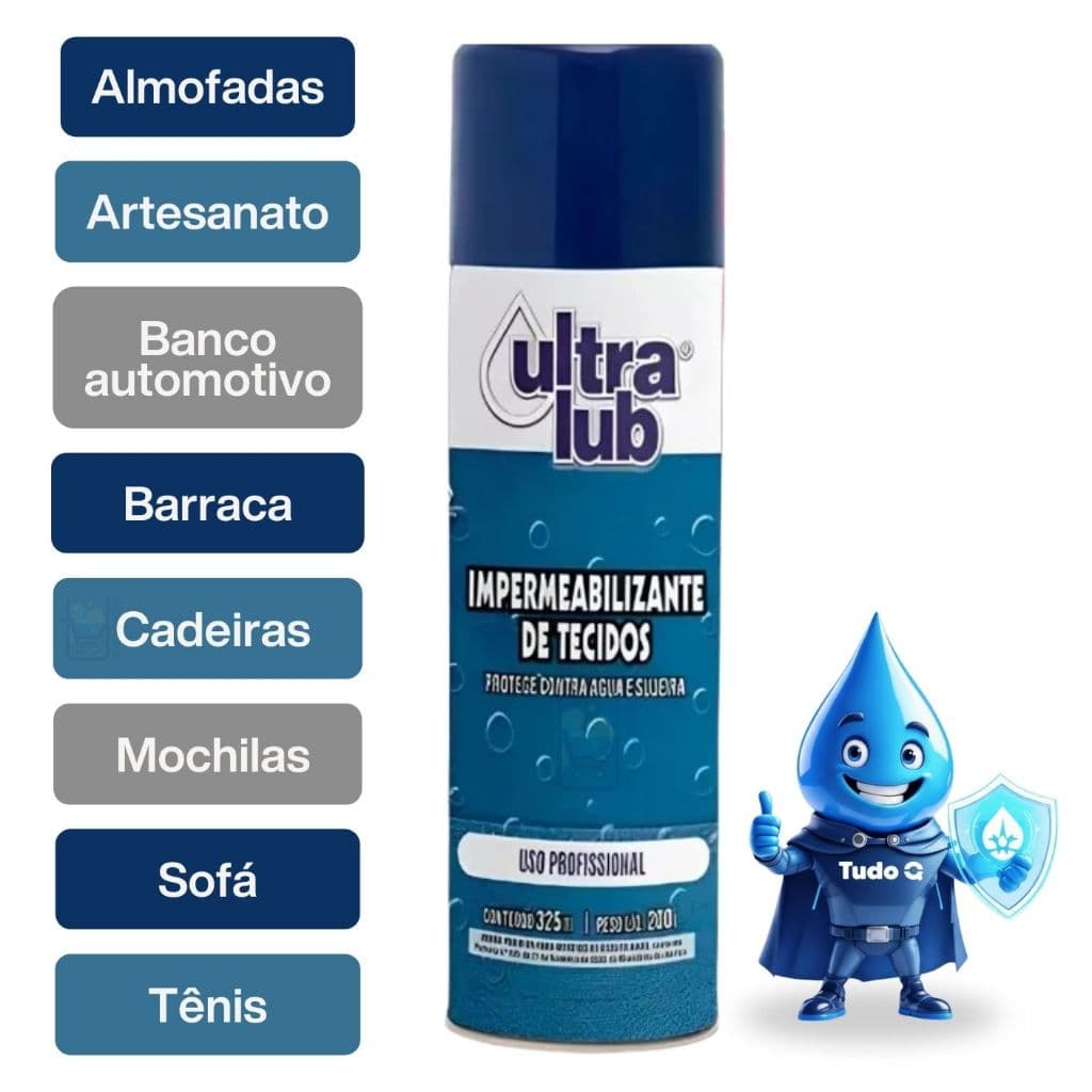 Impermeabilizante para Tecidos 325ml Ultra Lub Original – Tênis, Sofá, Artesanato
