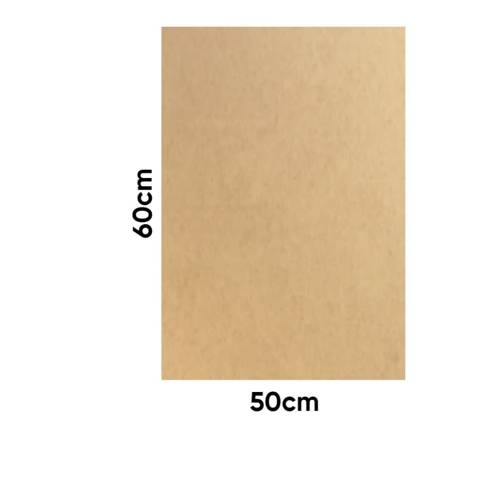 Chapa Mdf Cru 3mm Placa 50X60 cm