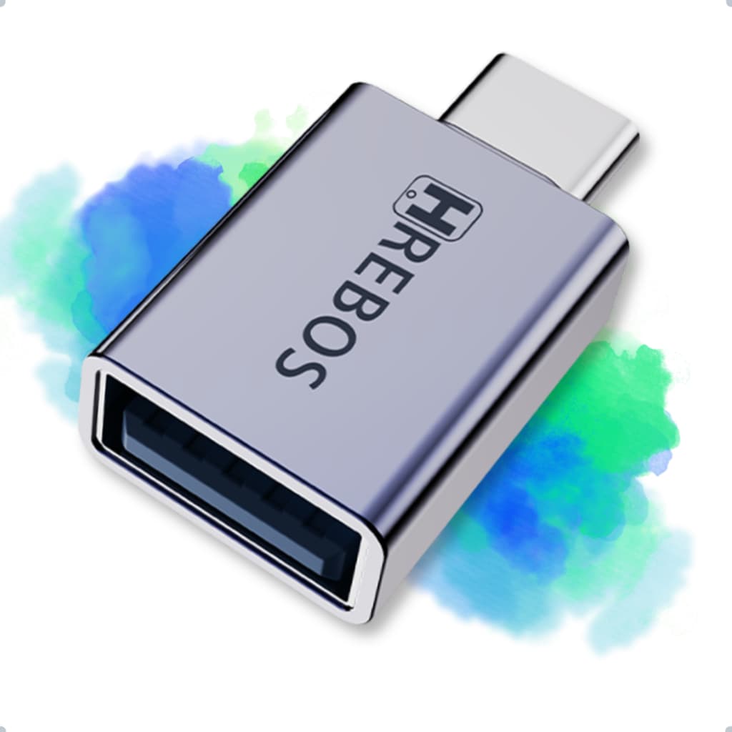 Adaptador OTG 3.0 Conector Tipo-C Macho x USB Fêmea Conversor - Carregamento e Transmissão de Dados
