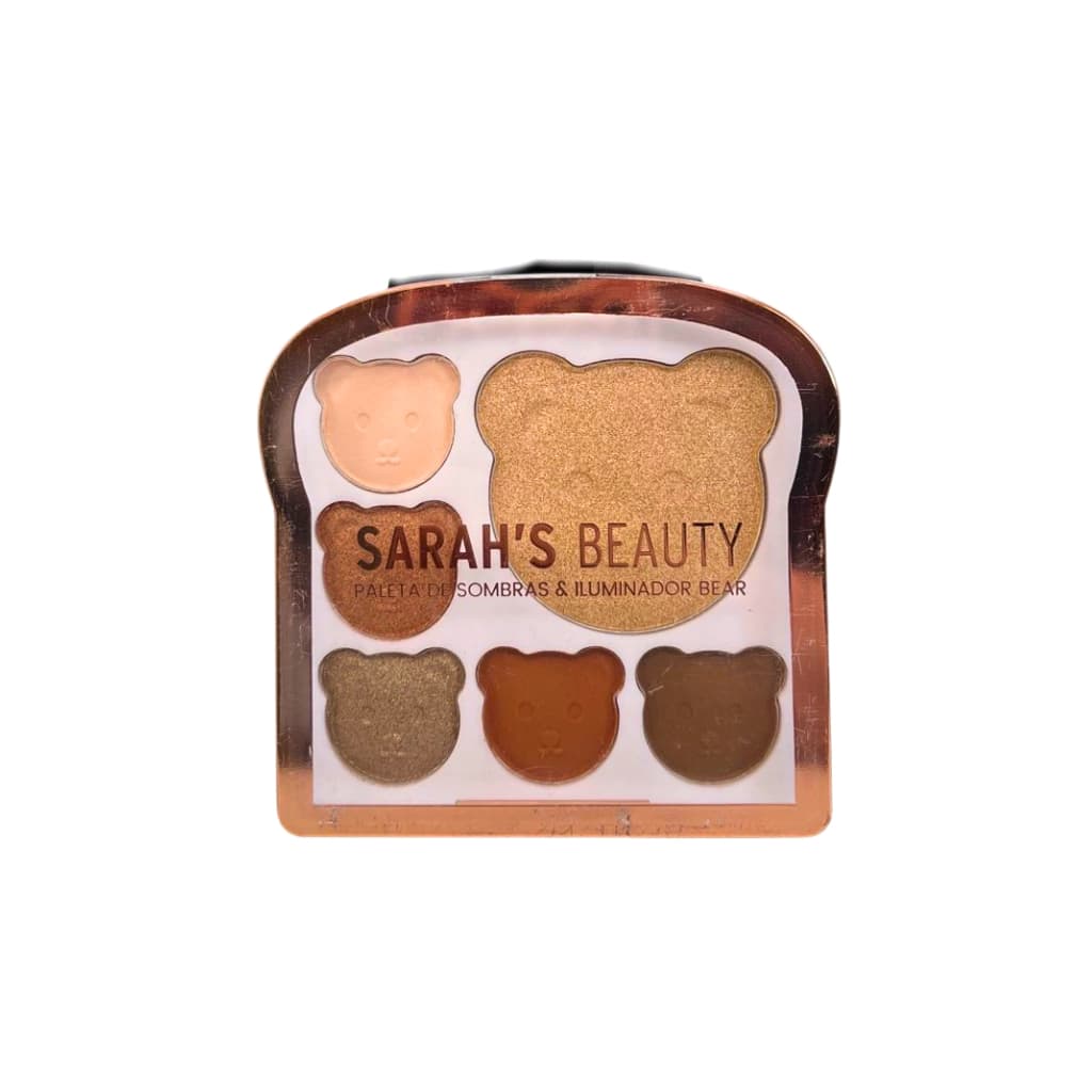 Paleta de Sombra Bear Sarah Beauty - Brilho e Versatilidade
