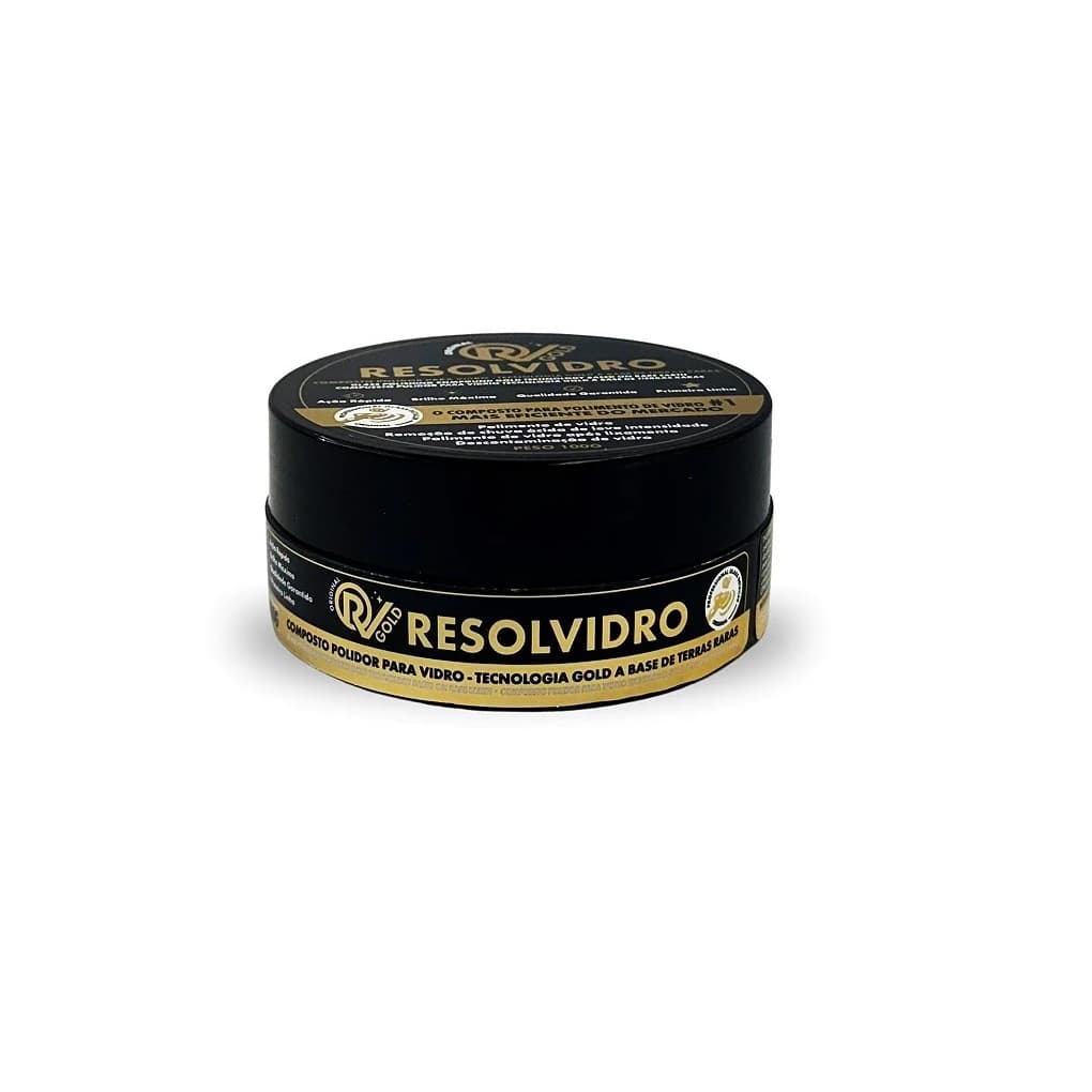 Composto Polidor De Vidro Gold 100gr Oxido Cerio Resolvidro