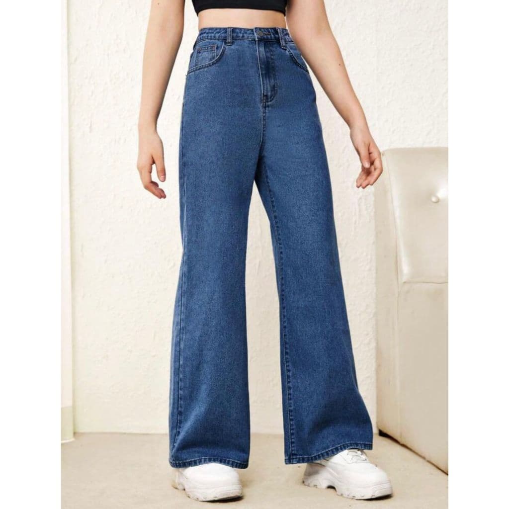Calça Jeans Feminina Básica Infantil Juvenil Reta Denim Moda para Menina 04 até o 16