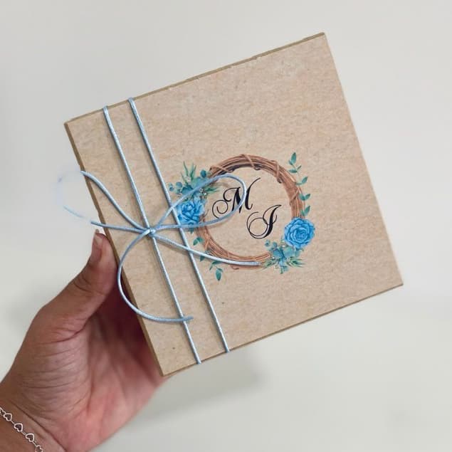 2/4/6 Caixas MDF Personalizada - Casamento-Padrinhos-Aniversario - 20X20X8CM
