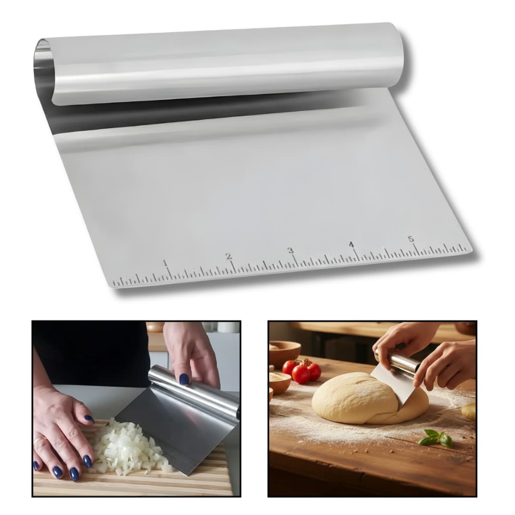 Espátula Inox Fatiadora Cortador De Massa Confeiteiro Padeiro Legumes Ecosul