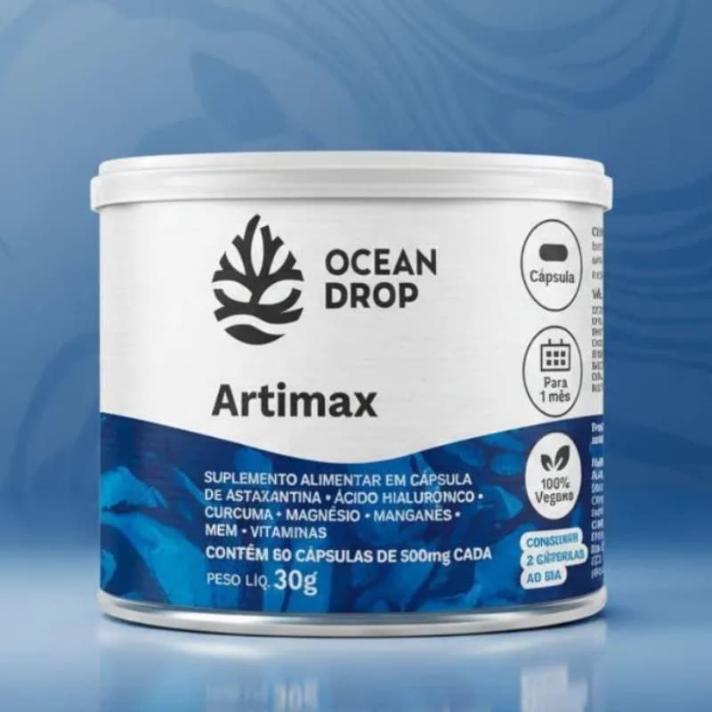 Artimax Ocean Drop Original Suplemento Alimentar 60 Cápsulas