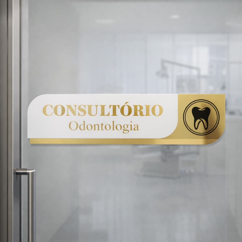 Placa de Identificação Para Porta Personalizada Envie Sua Personalização