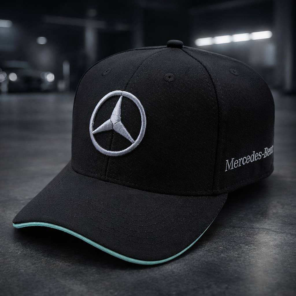 Boné Trucker Streetwear Mercedes Benz Masculino Fitão Strapback Premium