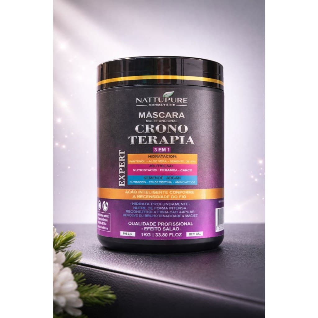 Máscara Crono Terapia 3 em 1 – Nattupure Cosméticos 1kg