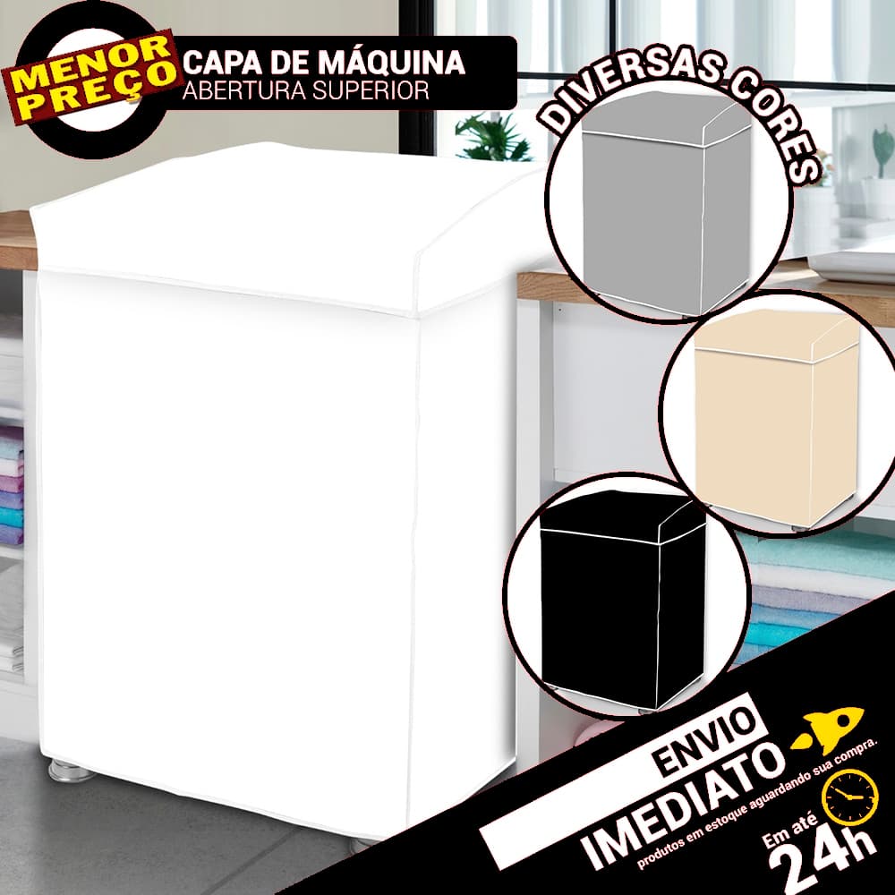 Capa Impermeável Para Máquina de Lavar 6kg a 16kg – Brastemp, Consul, Electrolux