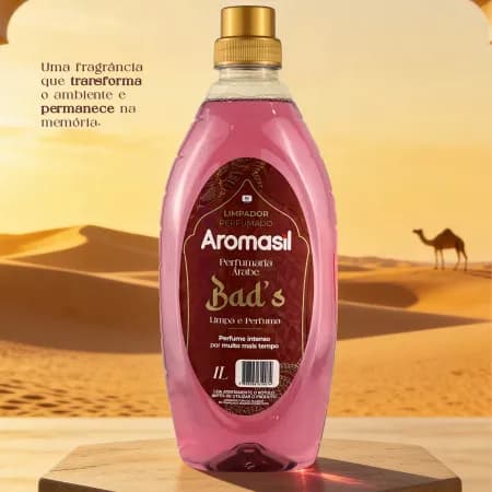 Limpador Perfumado de amebientes Aromasil Essencia Arabe 1 litro