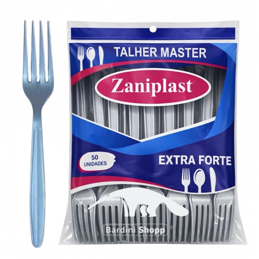 Garfo Zaniplast Master Reforçado para Refeição- Kit 50 à 400 unidades