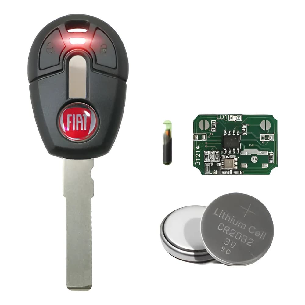 Chave Gaveta Fiat Palio Punto + Controle Alarme + Chip T42