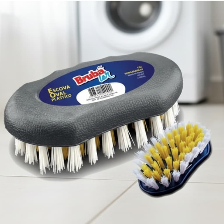 Escova de Roupa macia tanque oval plástico - Brubalar