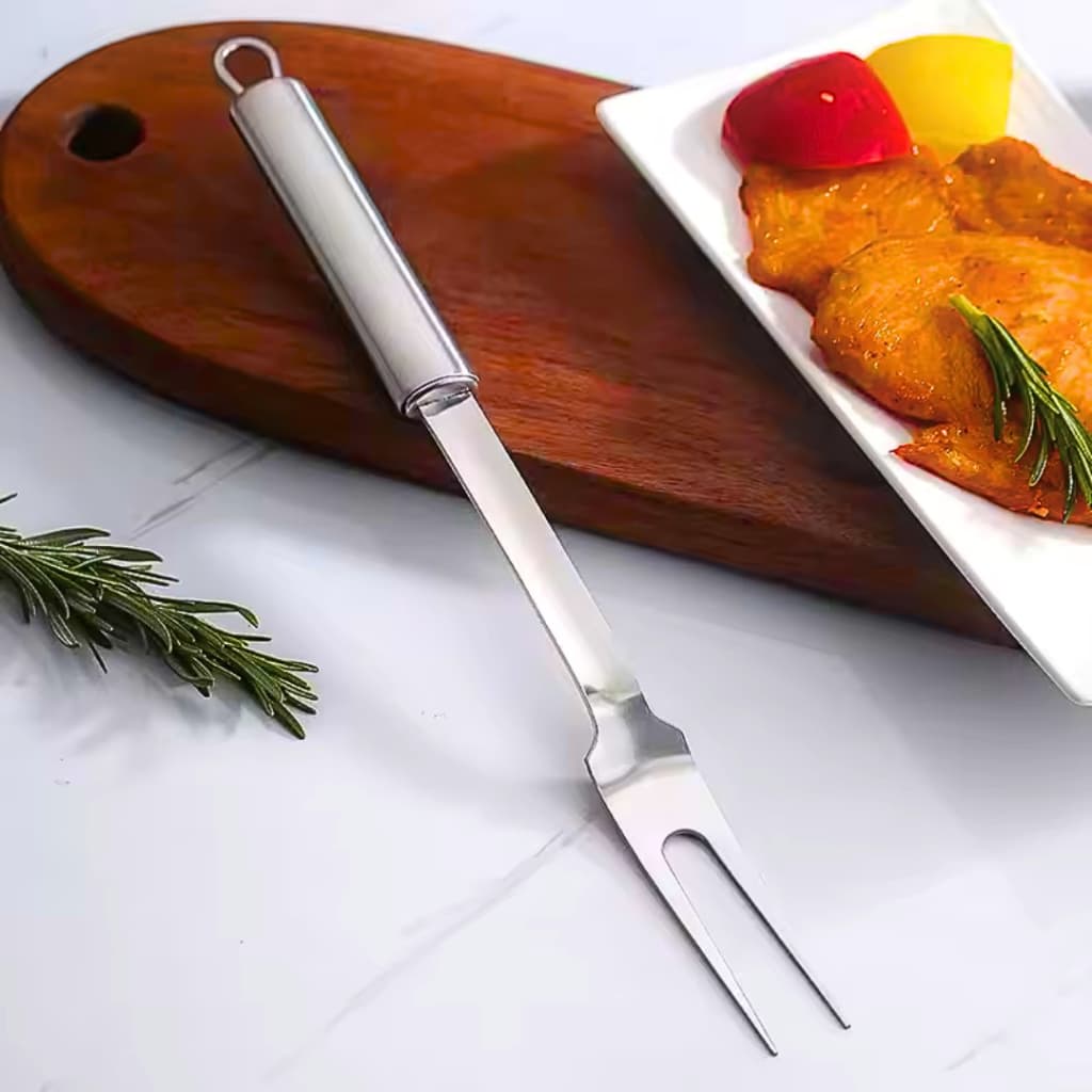 1, 3 ou 4 Garfos Trinchantes de Aço Inox – Ideal Para Cortes Firmes em Carnes e Assados