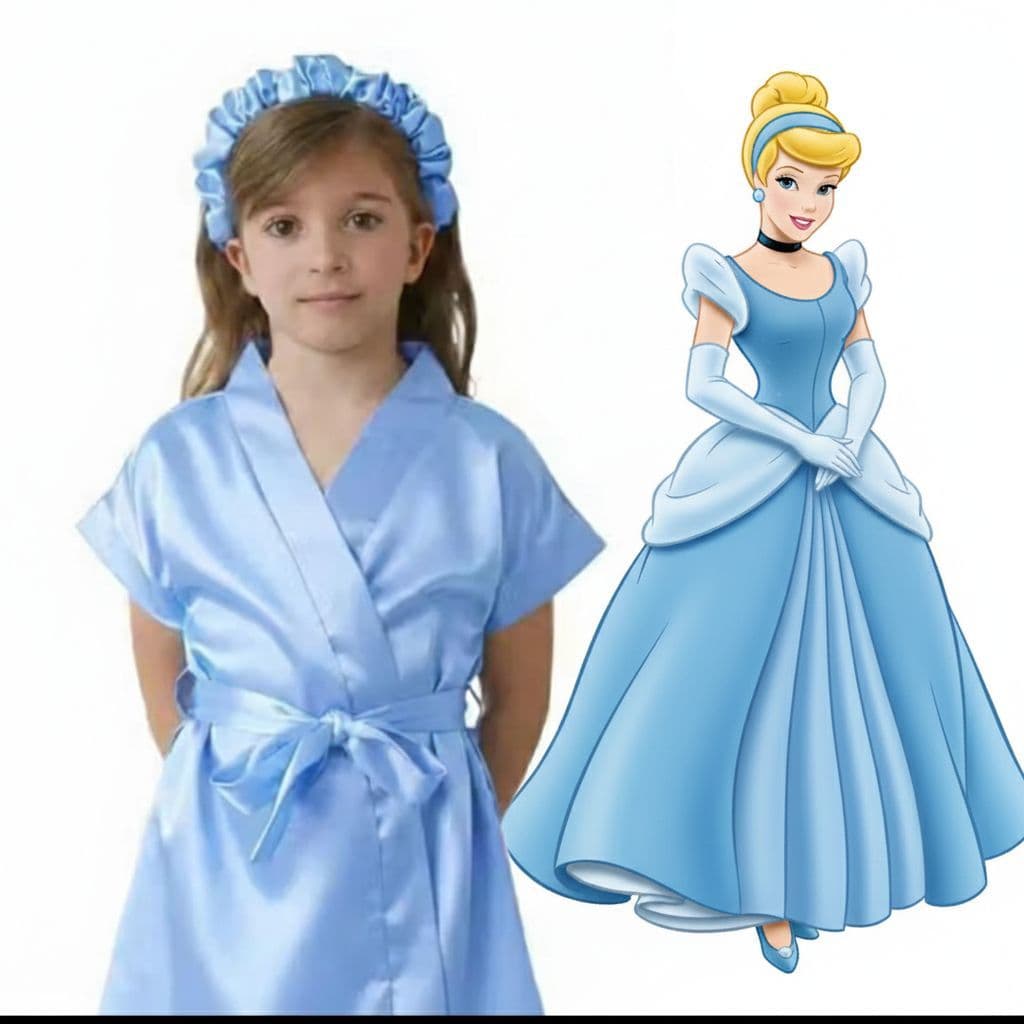 Robe Infantil Azul Bebê – Delicadeza, Brilho e Conforto de Princesa! 🩵✨