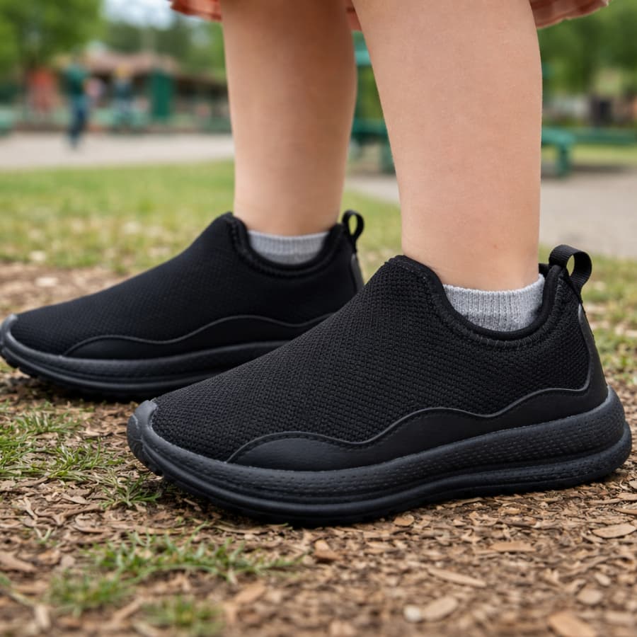Tênis Infantil Escolar Confortável Calce Fácil Super Leve Slip On Meninas e Meninos
