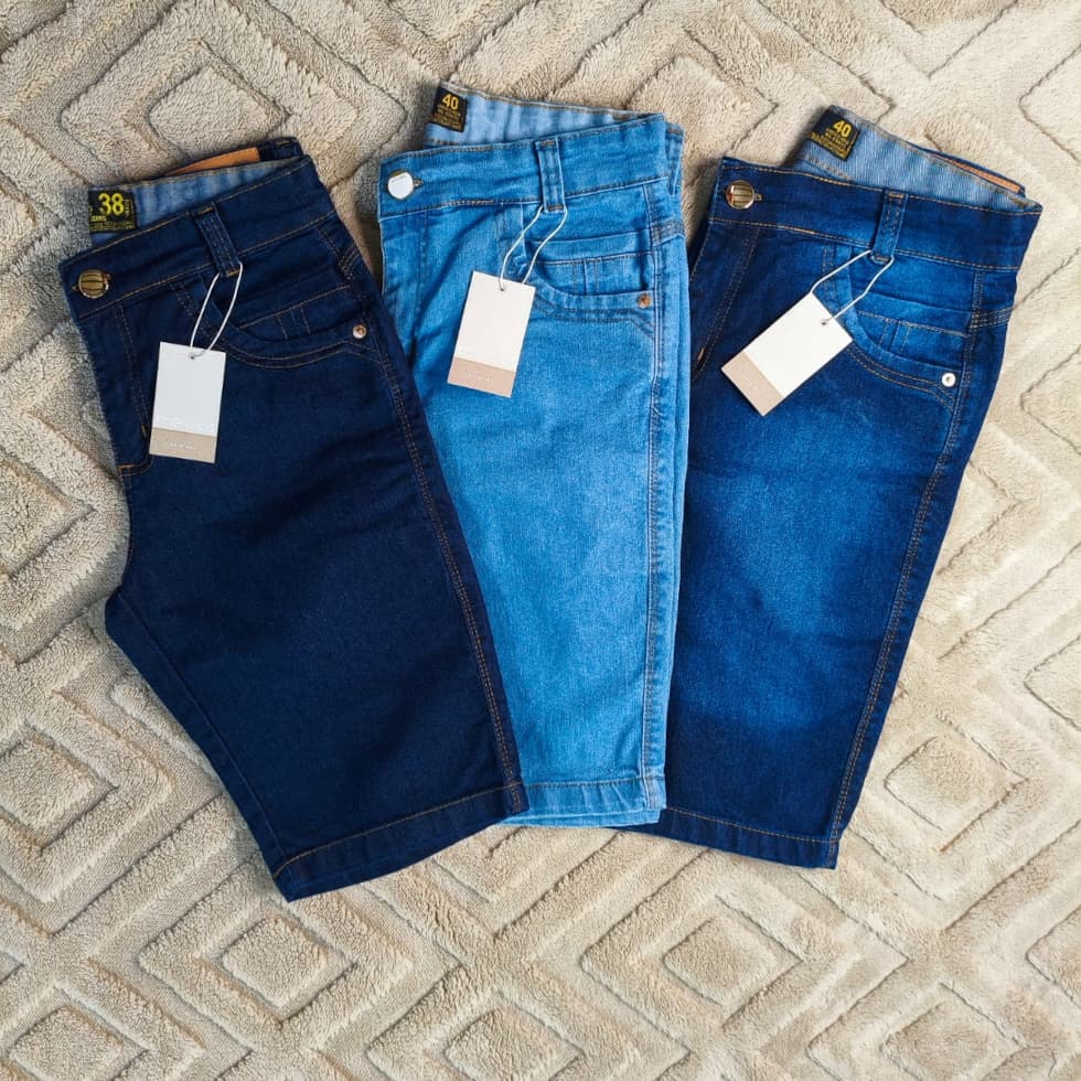 Bermudas feminina ciclista short Jeans Cintura Alta Casual Confortável Elegante alfaiataria estilosa