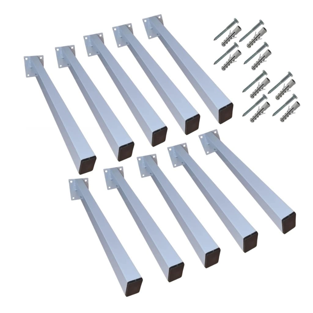 Suporte De Pia 50cm De Parafusar 10 Unidades Grapa Bancada + Kit de Fixação