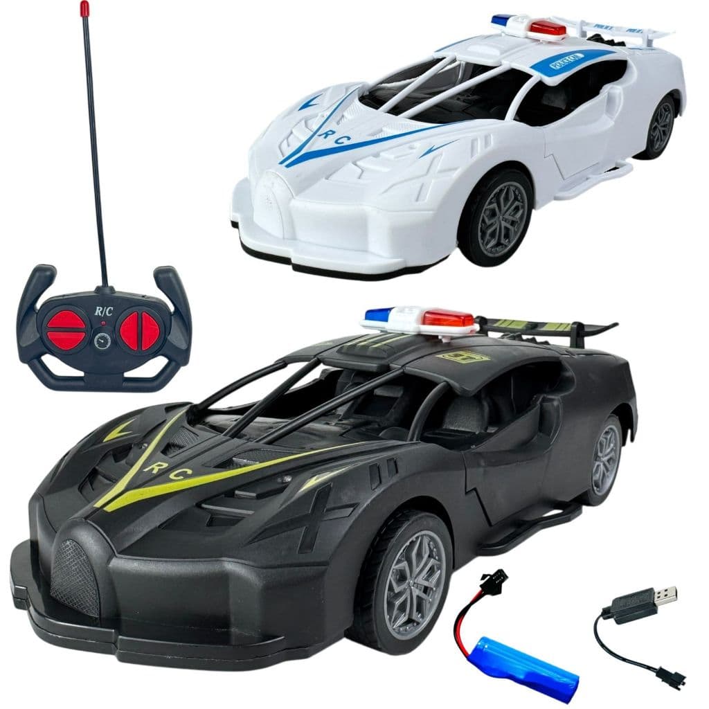 Carrinho Viatura Policia De Controle Remoto Recarregável Brinquedo Carrinho Infantil Menino