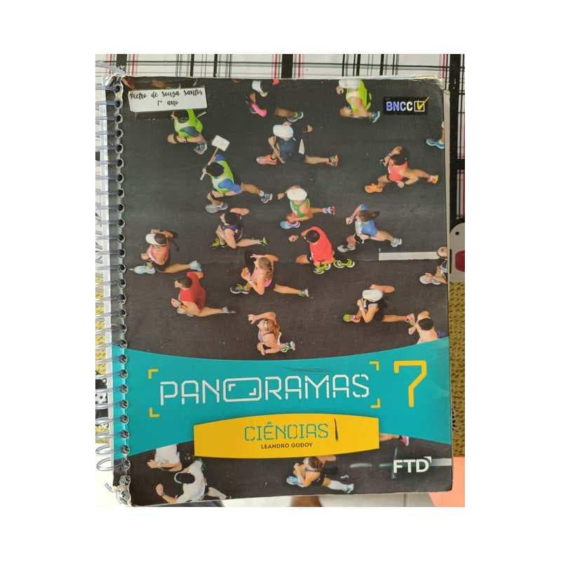 Livro Ciências 7 Ano Panoramas Leandro Godoy 2019, Usado em bom estado de Conservação