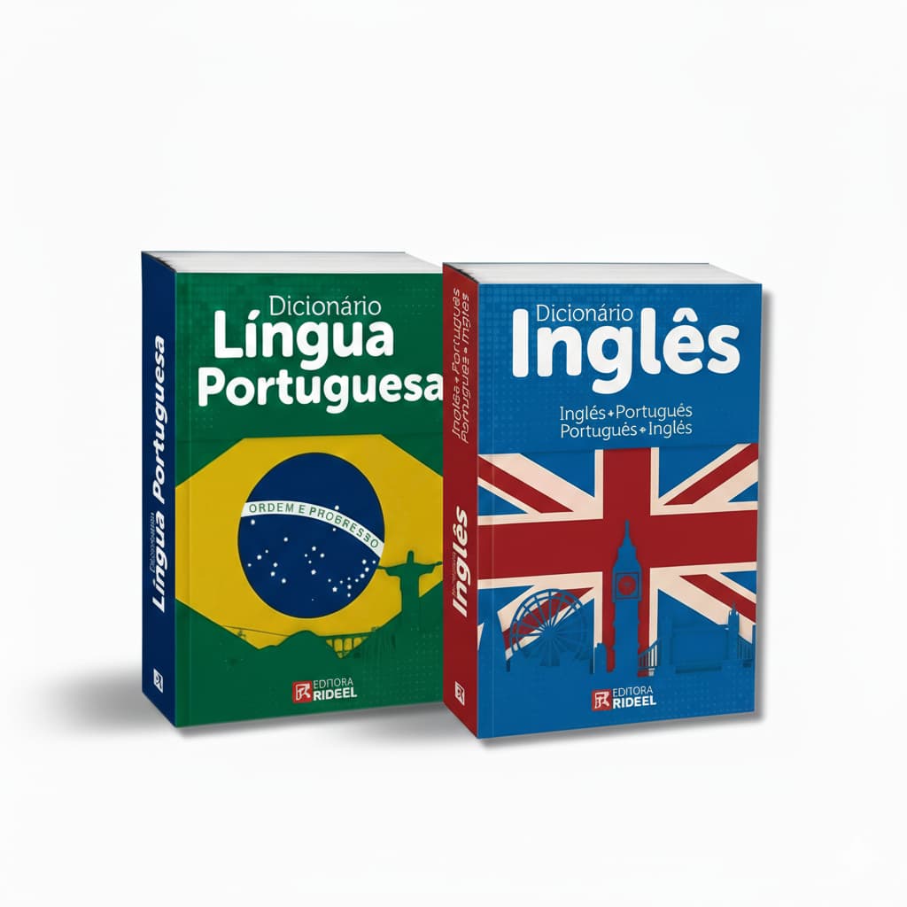 Kit 2 Dicionário De Bolso Bilíngue Escolar Português/Inglês Pronta Entrega