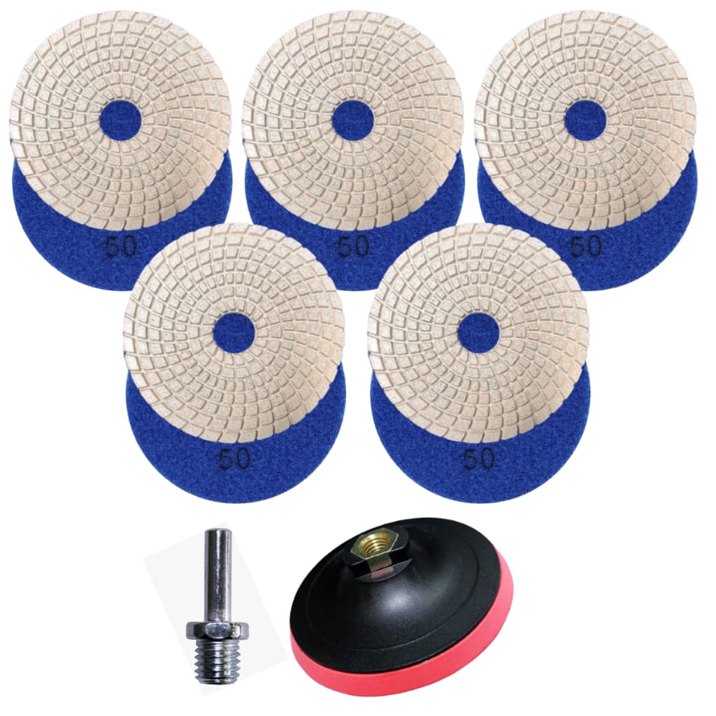 Kit 5 Lixas Grão 50 Para Porcelanato E 1 Suporte Acabamento
