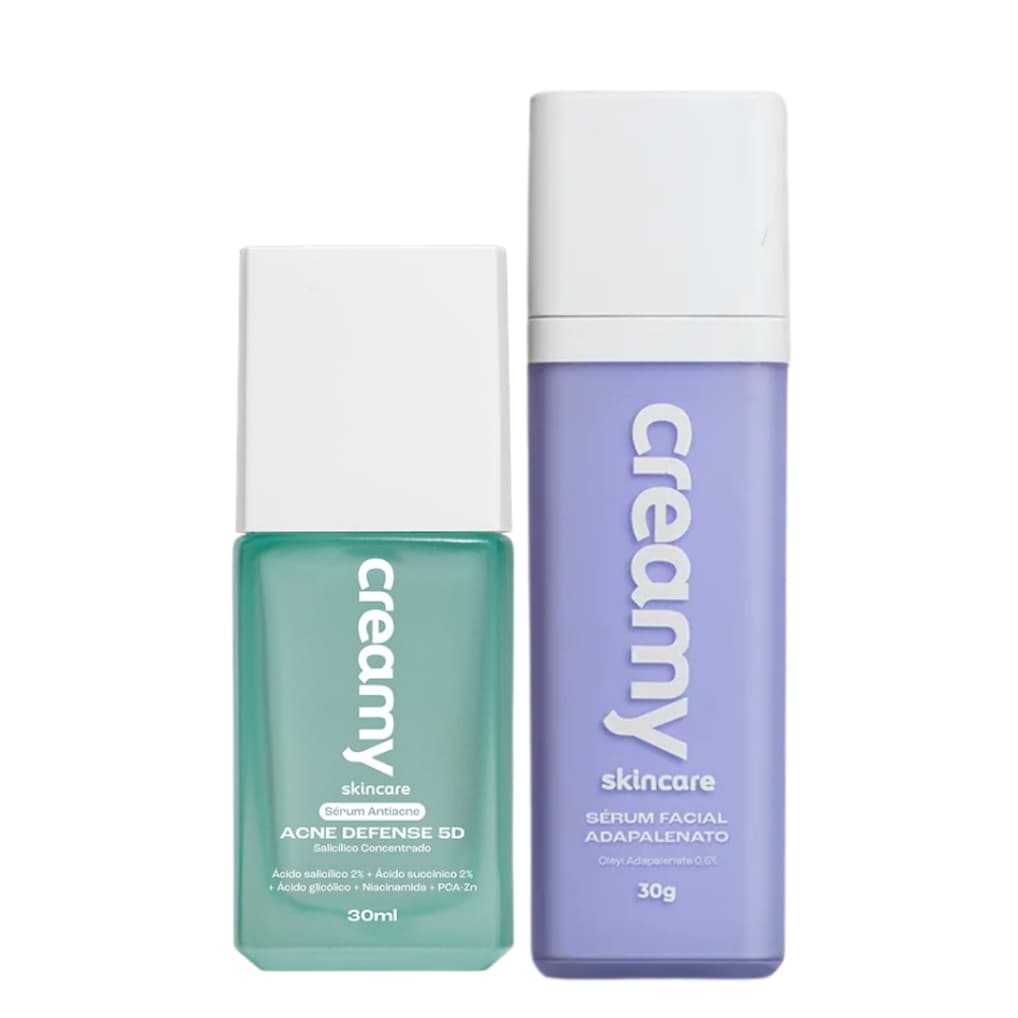 Kit Creamy Antiacne Acne Defense 5D + Sérum Facial Adapalenato