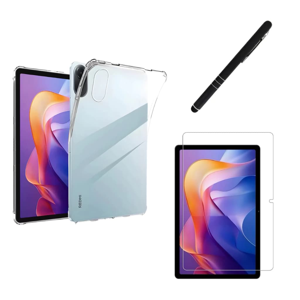 Kit Completo Anti impacto Transparente + Película + Caneta Para Xiaomi Redmi Pad 2 11 Polegadas