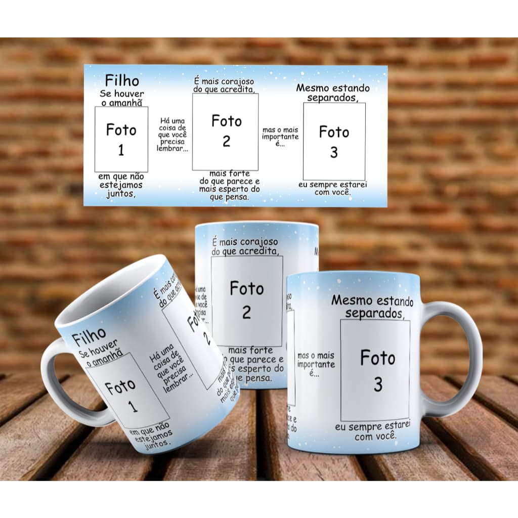 Filho se Houver o amanhã - (mod-18) -Foto Caneca Personalizada