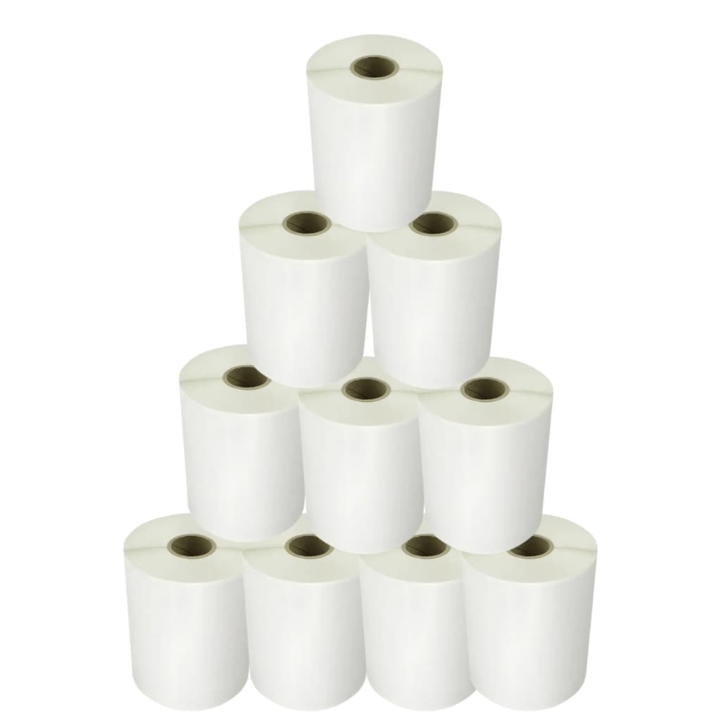 10 ROLOS ETIQUETA TÉRMICA 100X80 COM 500 CDA AUTOCOLANTE NÃO USA RIBBON