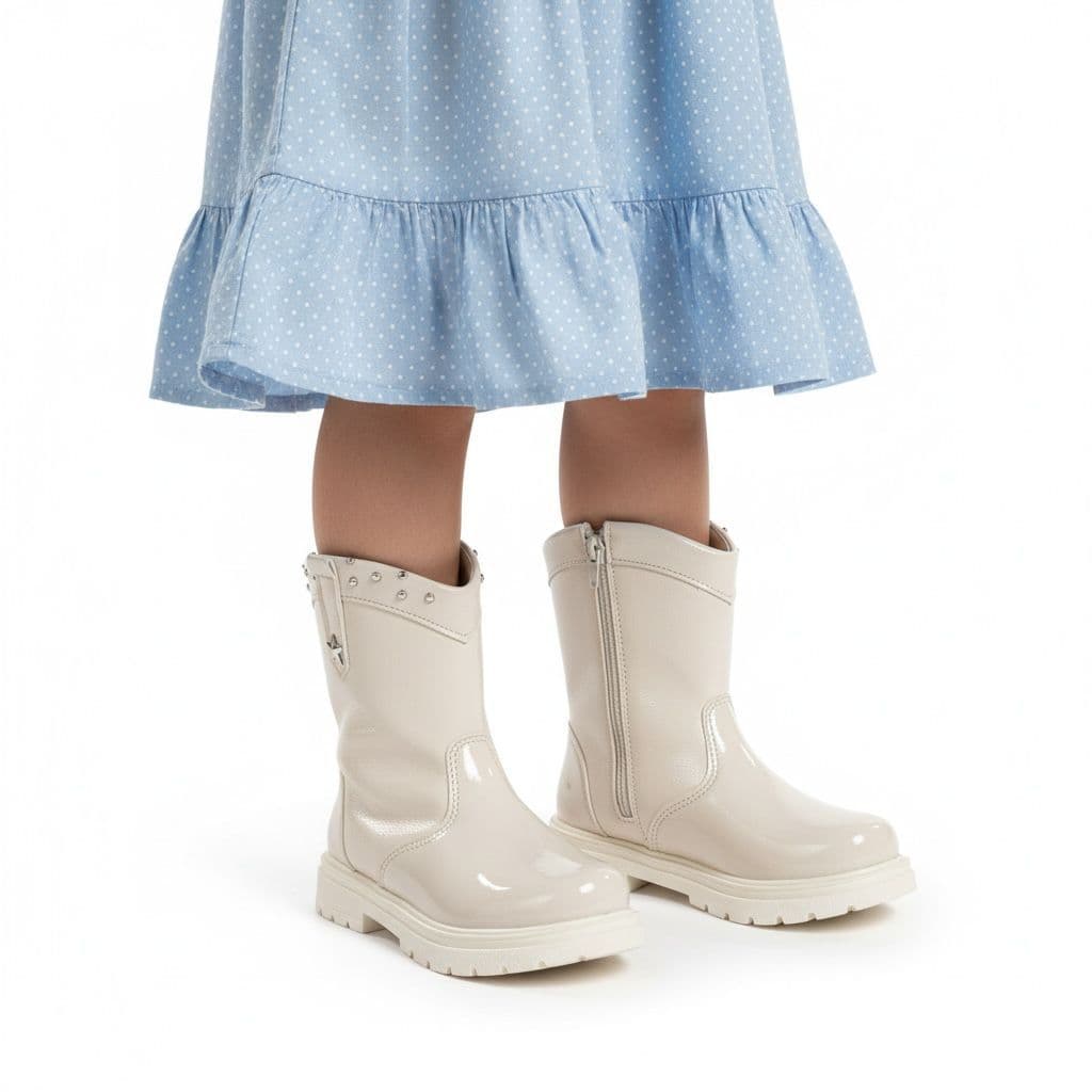 Bota Infantil Estilo Texana Menina - Bota Feminina Infantil Moderna