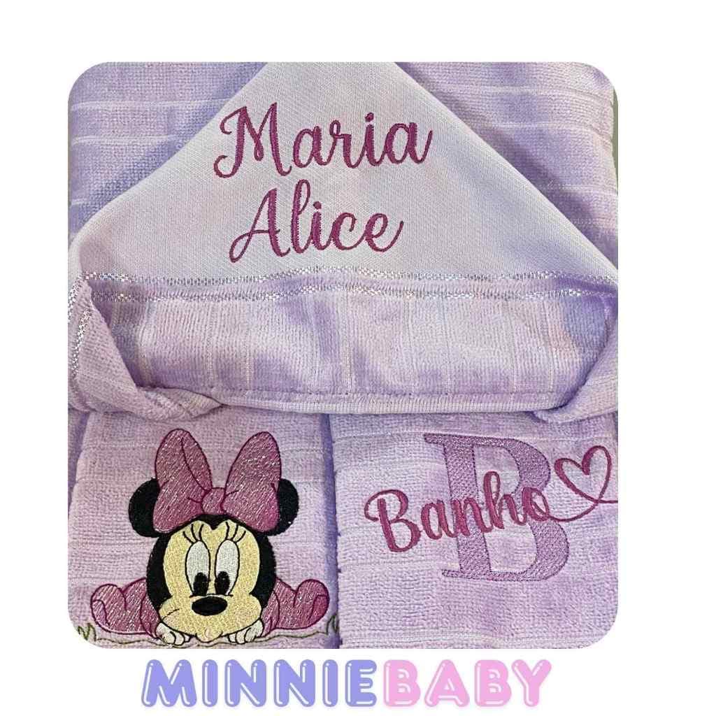 Toalha de Banho com Capuz Infantil Dohler Personalizada Bordado + Nome