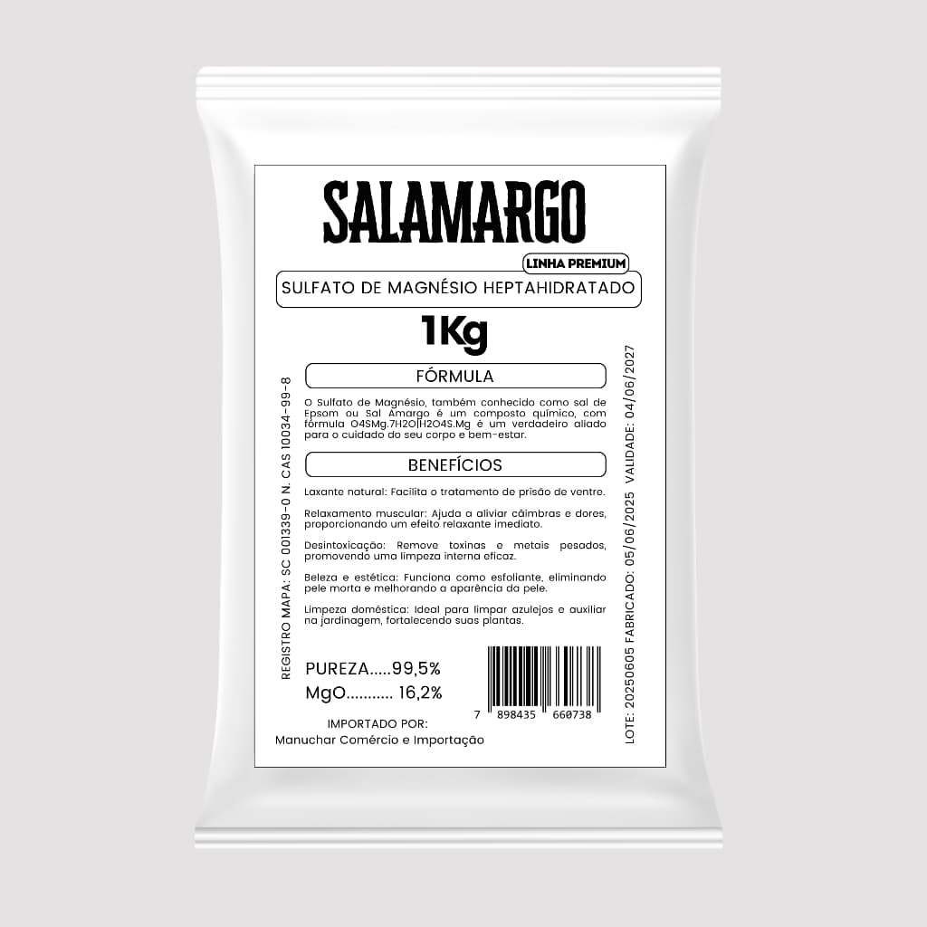 Sal Salamargo 1 kg Sais de banho