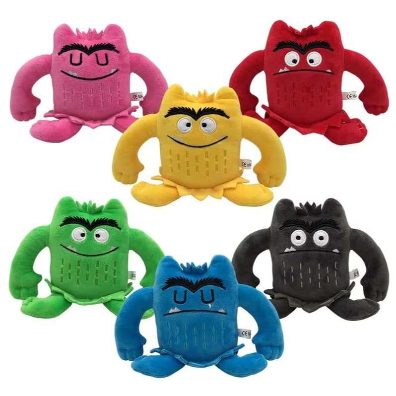 Monstro De Pelúcia Brinquedo Emoções Colorido Meu humor Montessori Brinquedo Infantil