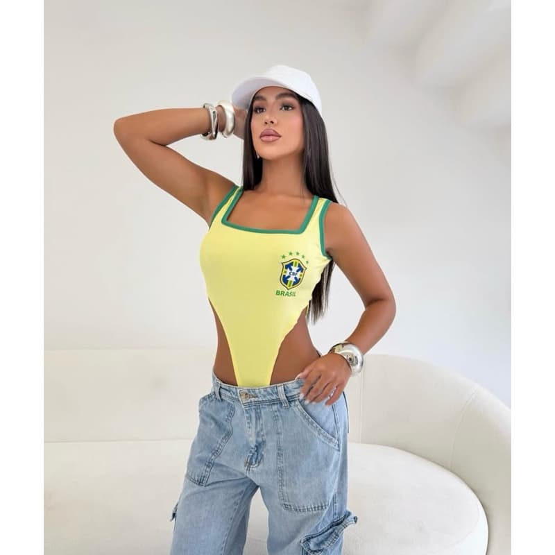 Body Cavado Brasil Copa Tamanho Único
