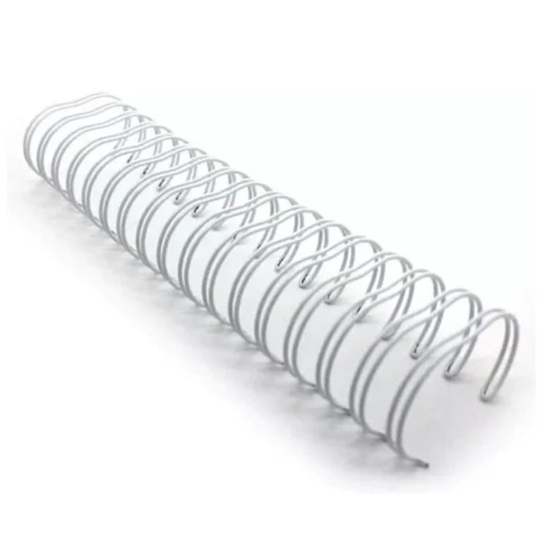 WIRE-O 1 pol. 2x1 (p/200fls 75grms)  Branco Formato A4  - 23 anéis - pacote C/ 50 unidades